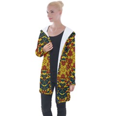 Yuppie And Hippie Art With Some Bohemian Style In Longline Hooded Cardigan by pepitasart