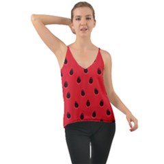 Seamless Watermelon Surface Texture Chiffon Cami by Vaneshart