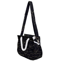 Abstract Math Pattern Rope Handles Shoulder Strap Bag by Vaneshart