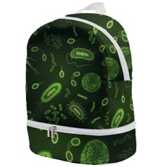 Bacteria Virus Seamless Pattern Inversion Zip Bottom Backpack by Vaneshart