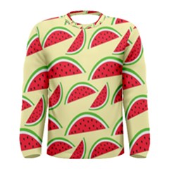 Watermelon Pattern Men s Long Sleeve Tee by Vaneshart