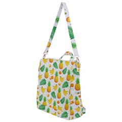 Tropical Fruits Pattern Crossbody Backpack by Vaneshart