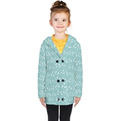 Group Of Birds Flying Graphic Pattern Kids  Double Breasted Button Coat by dflcprintsclothing