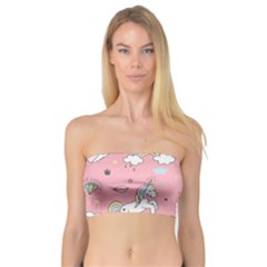 Cute Unicorn Seamless Pattern Bandeau Top by Vaneshart