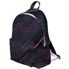 Gradient Geometric Shapes Dark Background The Plain Backpack by Vaneshart