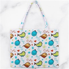 Birds Pattern Design Mini Tote Bag by Vaneshart