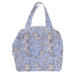 Pattern With Cute Unicorns Boxy Hand Bag by Vaneshart