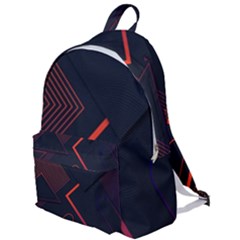 Gradient Geometric Shapes Dark Background Design The Plain Backpack by Vaneshart