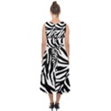 Zebra 1 Midi Tie-Back Chiffon Dress View2