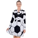 Soccer Lovers Gift Long Sleeve Panel Dress View1