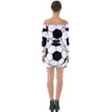 Soccer Lovers Gift Off Shoulder Top with Skirt Set View2