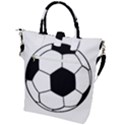 Soccer Lovers Gift Buckle Top Tote Bag View2