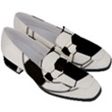 Soccer Lovers Gift Women s Chunky Heel Loafers View3