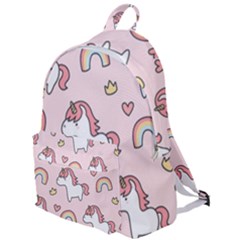 Cute Unicorn Rainbow Seamless Pattern Background The Plain Backpack by Vaneshart