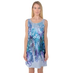 Sea Anemone  Sleeveless Satin Nightdress by CKArtCreations