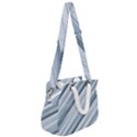 Modern Stripes Print Rope Handles Shoulder Strap Bag View2