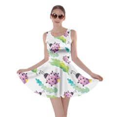 Watercolor Pattern With Lady Bug Skater Dress by Vaneshart