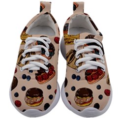 Seamless-pattern-with-sweet-cakes-berries Kids Athletic Shoes by Vaneshart