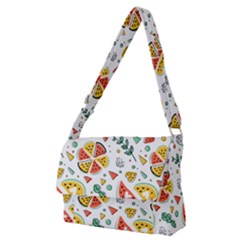 Seamless-hipster-pattern-with-watermelons-mint-geometric-figures Full Print Messenger Bag (m) by Vaneshart