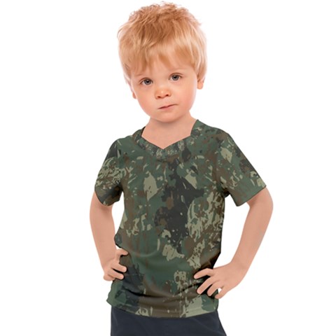 Camouflage-splatters-background Kids  Sports Tee by Vaneshart