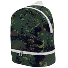 Military Background Grunge-style Zip Bottom Backpack by Vaneshart