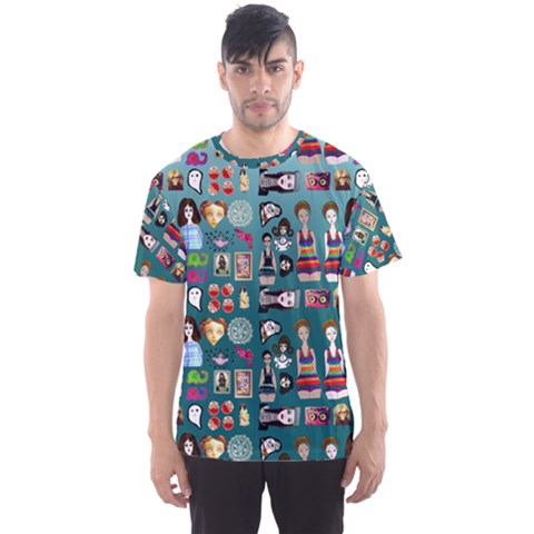 Kawaiicollagepattern2 Men s Sport Mesh Tee by snowwhitegirl