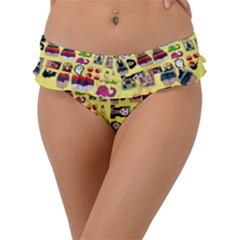 Kawaiicollagepattern3 Frill Bikini Bottom by snowwhitegirl