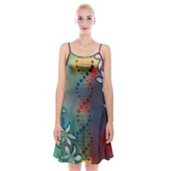 Flower Dna Spaghetti Strap Velvet Dress by RobLilly