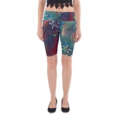 Flower Dna Yoga Cropped Leggings by RobLilly