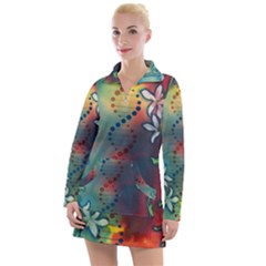 Flower Dna Women s Long Sleeve Casual Dress by RobLilly