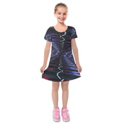 Digital Room Kids  Short Sleeve Velvet Dress by Sparkle