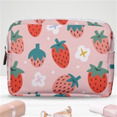 Strawberry Seamless Pattern Make Up Pouch (medium) by BangZart