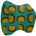 Taco drawing background mexican fast food pattern Velour Head Support Cushion View3