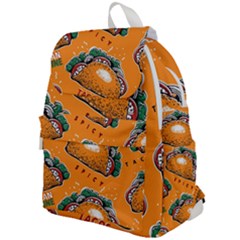 Seamless Pattern With Taco Top Flap Backpack by BangZart