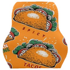 Seamless Pattern With Taco Car Seat Back Cushion  by BangZart