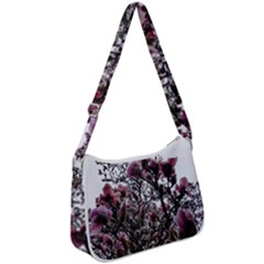 Saucer Magnolia Tree Ii Zip Up Shoulder Bag by okhismakingart