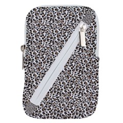 Leopard Spots Pattern, Geometric Dots, Animal Fur Print Belt Pouch Bag (small) by Casemiro