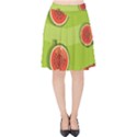 Seamless background with watermelon slices Velvet High Waist Skirt View1