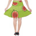 Seamless background with watermelon slices Velvet High Waist Skirt View2