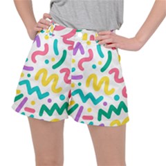 Abstract Pop Art Seamless Pattern Cute Background Memphis Style Ripstop Shorts by BangZart