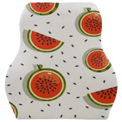 Seamless-background-pattern-with-watermelon-slices Car Seat Velour Cushion  by BangZart