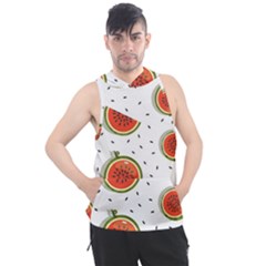 Seamless-background-pattern-with-watermelon-slices Men s Sleeveless Hoodie by BangZart