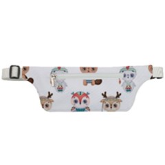 Cute Cartoon Boho Animals Seamless Pattern Active Waist Bag by BangZart