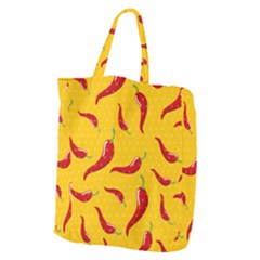 Chili Vegetable Pattern Background Giant Grocery Tote by BangZart