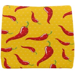 Chili Vegetable Pattern Background Seat Cushion by BangZart