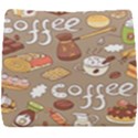 Vector seamless pattern with doodle coffee equipment Seat Cushion View1