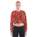 Seamless chili pepper pattern Cropped Sweatshirt View1