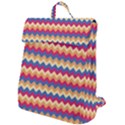 Zigzag pattern seamless zig zag background color Flap Top Backpack View1