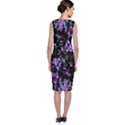 Abstract Intricate Texture Print Classic Sleeveless Midi Dress View2