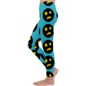 005 - Ugly Smiley With Horror Face - Scary Smiley Kids  Lightweight Velour Leggings View2